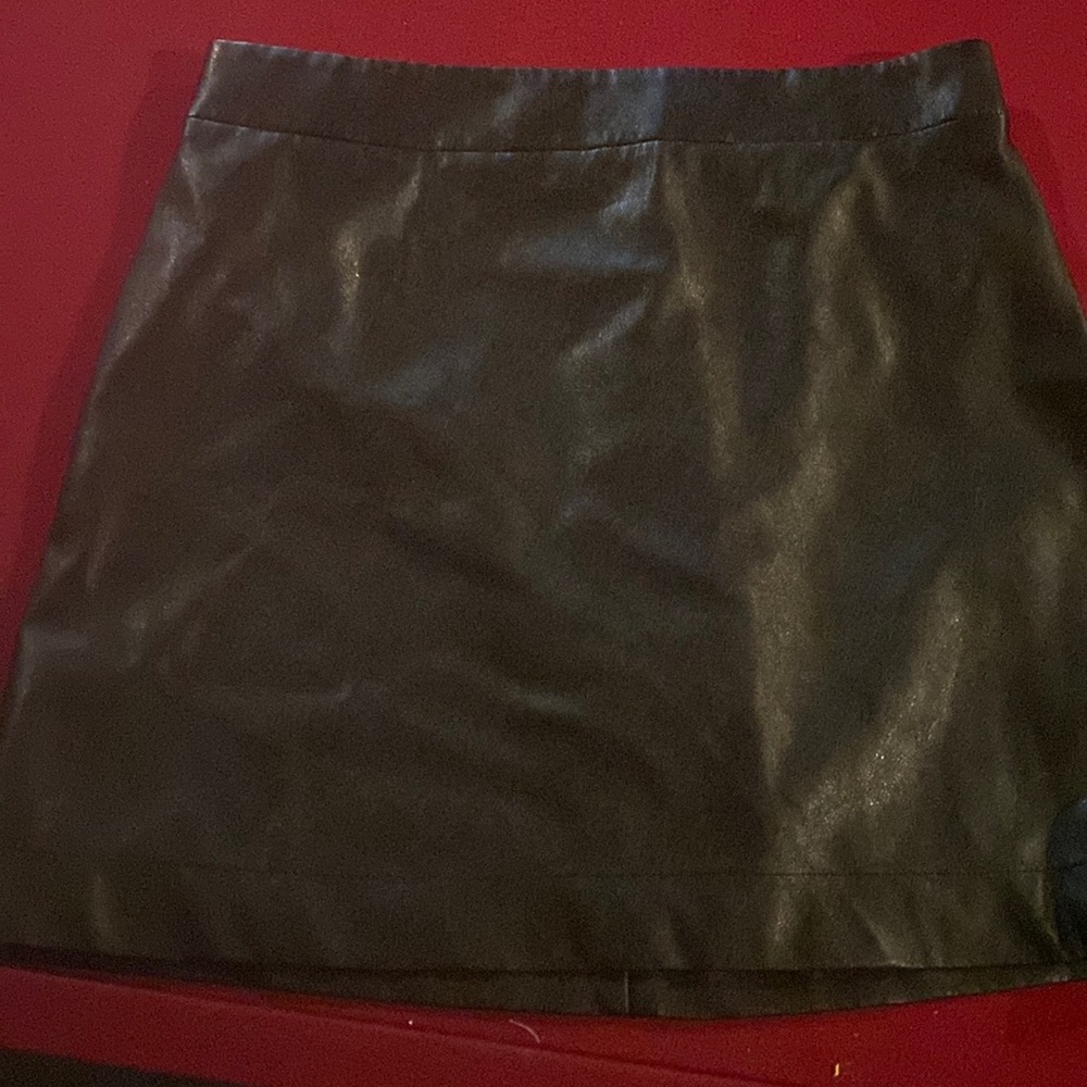 Jcrew pleather skirt